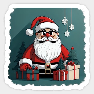 Santa Claus with gifts Sticker